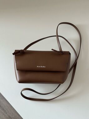 Acne Studios Brown Leather Crossbody Bag